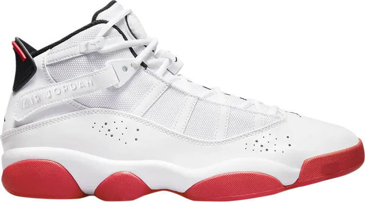 

Кроссовки Jordan 6 Rings White University Red, белый
