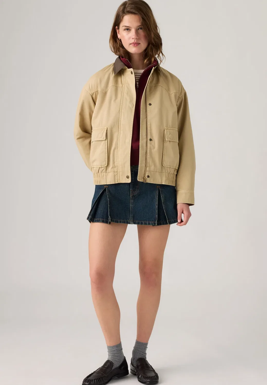 Куртка в стиле вестерн «Папская куртка Винни» - летняя куртка Levi'S, Gd Travertine — фото 2