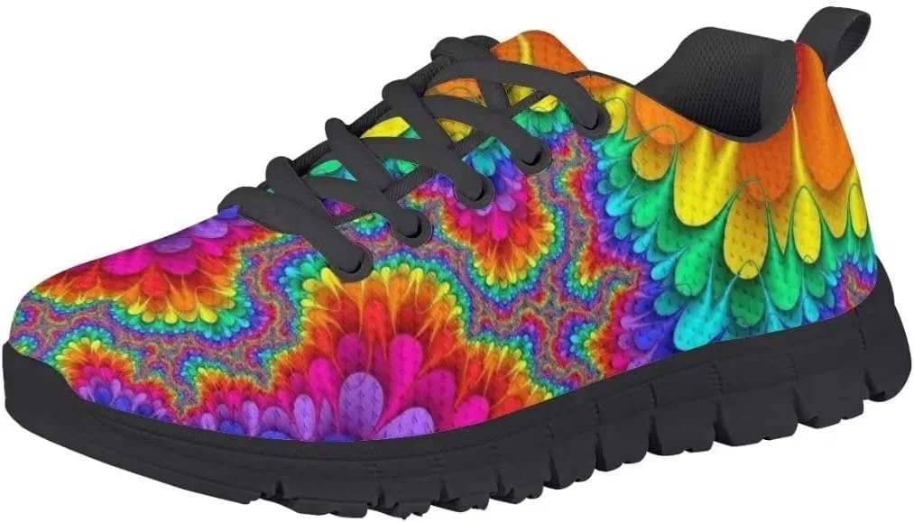 Детские кроссовки с принтом в горошек Dellukee, Tie Dye Flowers
