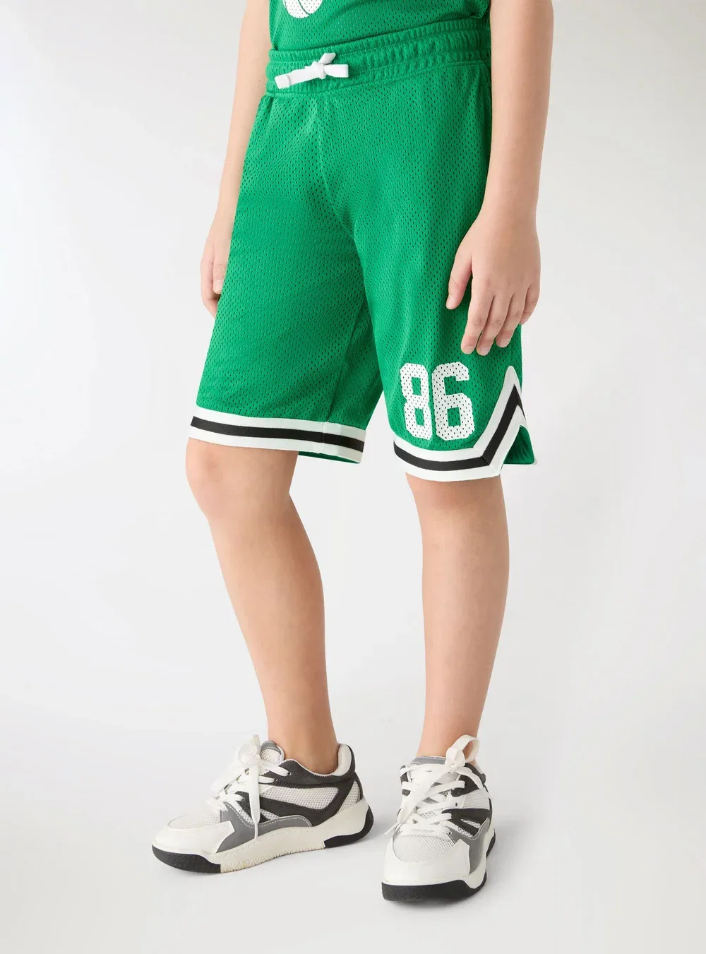 Pantalone Ginnico Corto Stampa - шорты Terranova, Verde Sport — фото 2