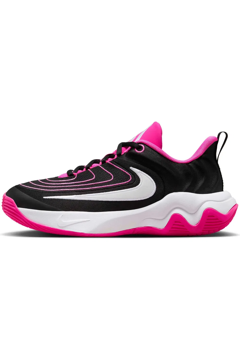 Детские баскетбольные кроссовки Giannis Immortality 4 Nike, Black/Laser Fuchsia/White — фото 2