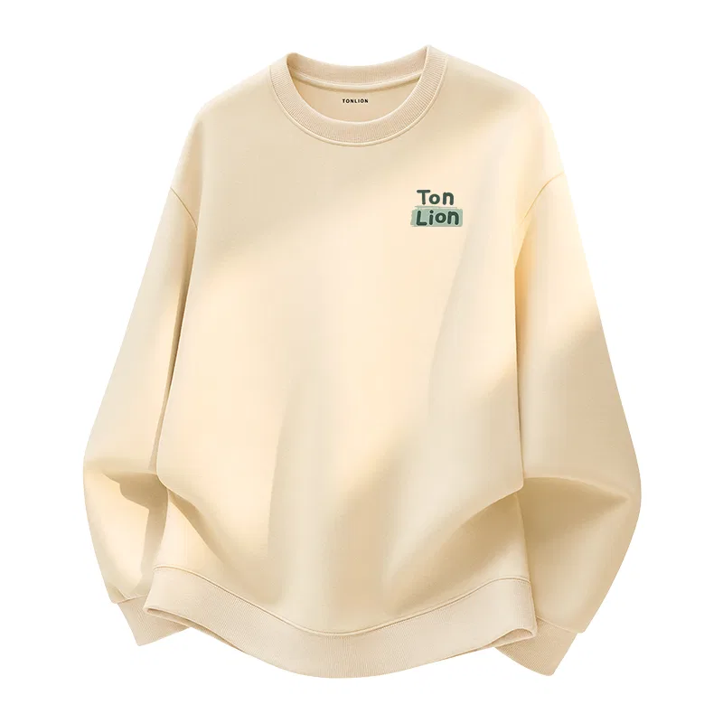 Детский свитшот с начесом оверсайз Tonlion, Цвет Light Beige