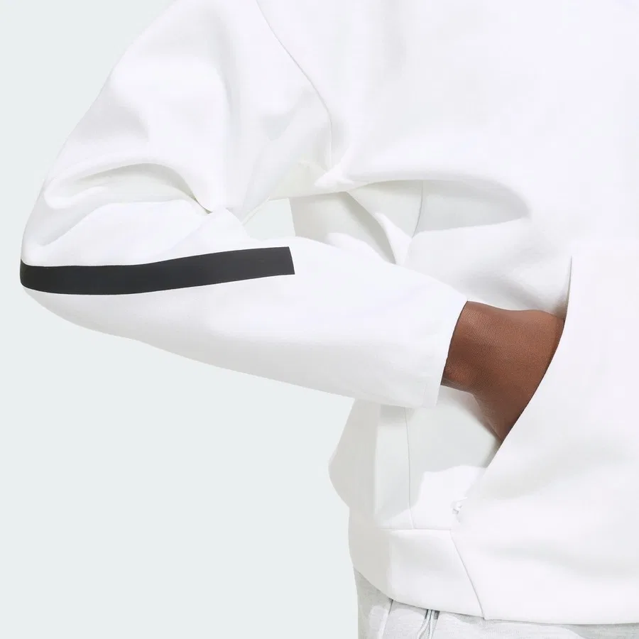 Худи с капюшоном и полной застежкой-молнией adidas Sportswear Z.N.E. Full Zip Hoodie, Черный — фото 4