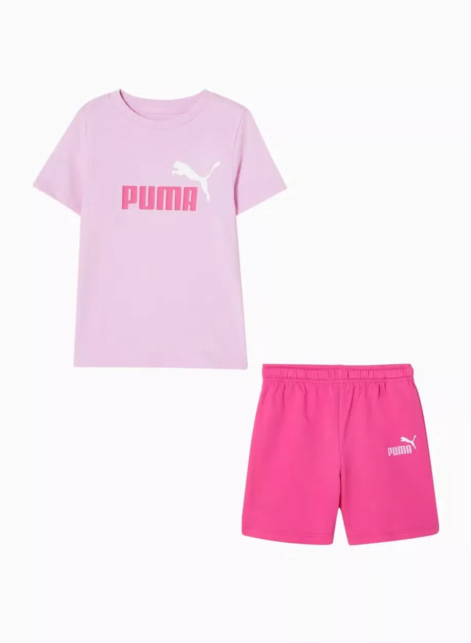 Комплект с принтом Minicats Essential Puma, розовый — фото 3