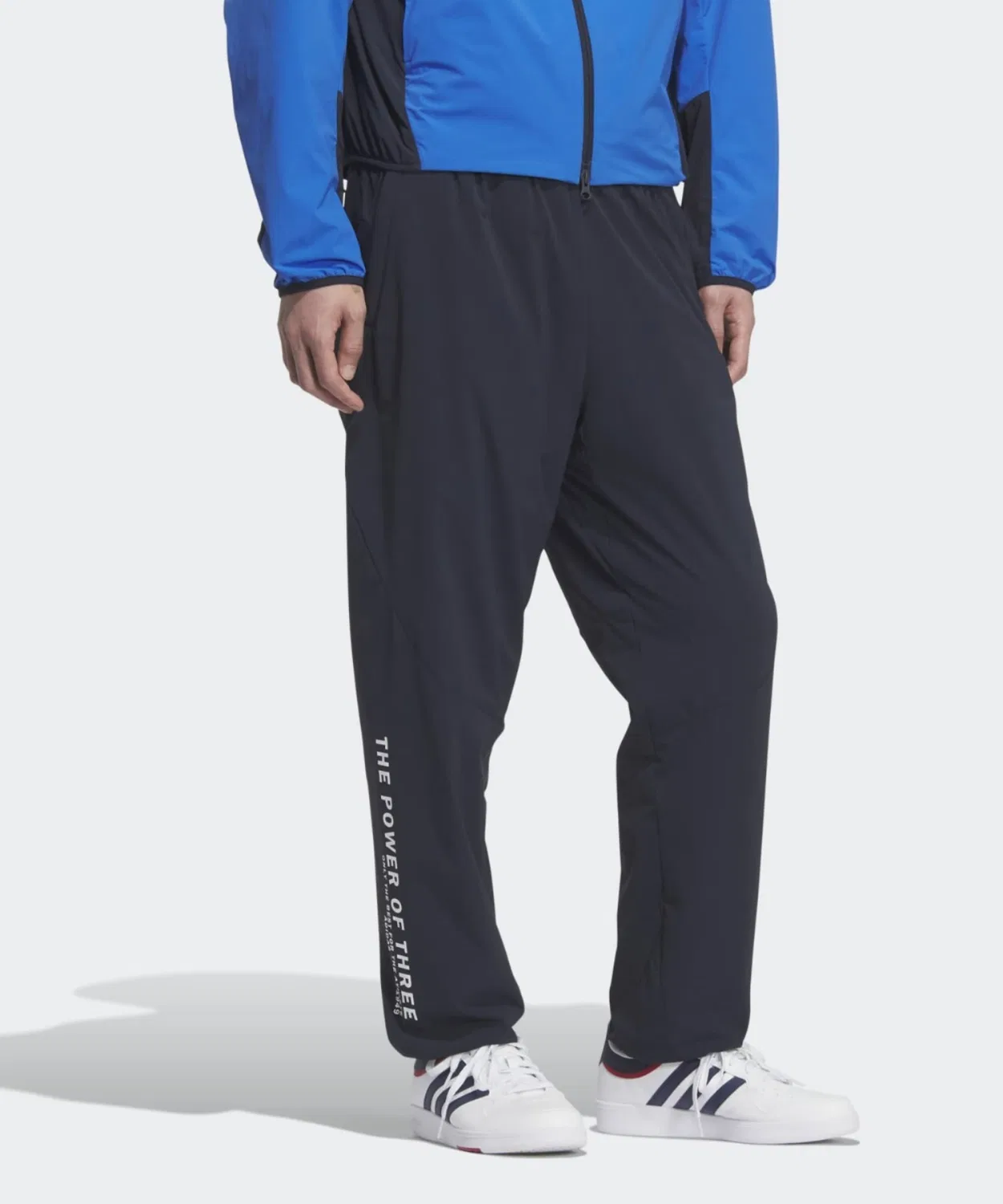 Мужские спортивные штаны с регулируемым поясом Adidas Adaptation Stretch Woven Full Length Pants, Blue