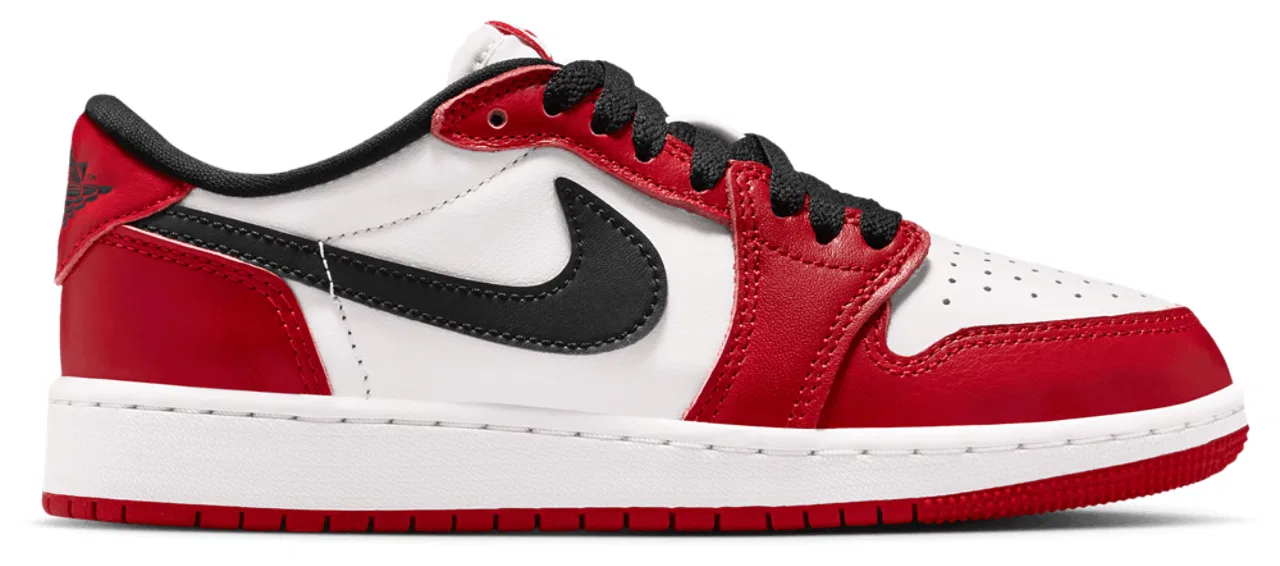 Кроссовки для мальчиков AJ 1 Retro Low OG Jordan, цвет Summit White/Varisty Red/Black