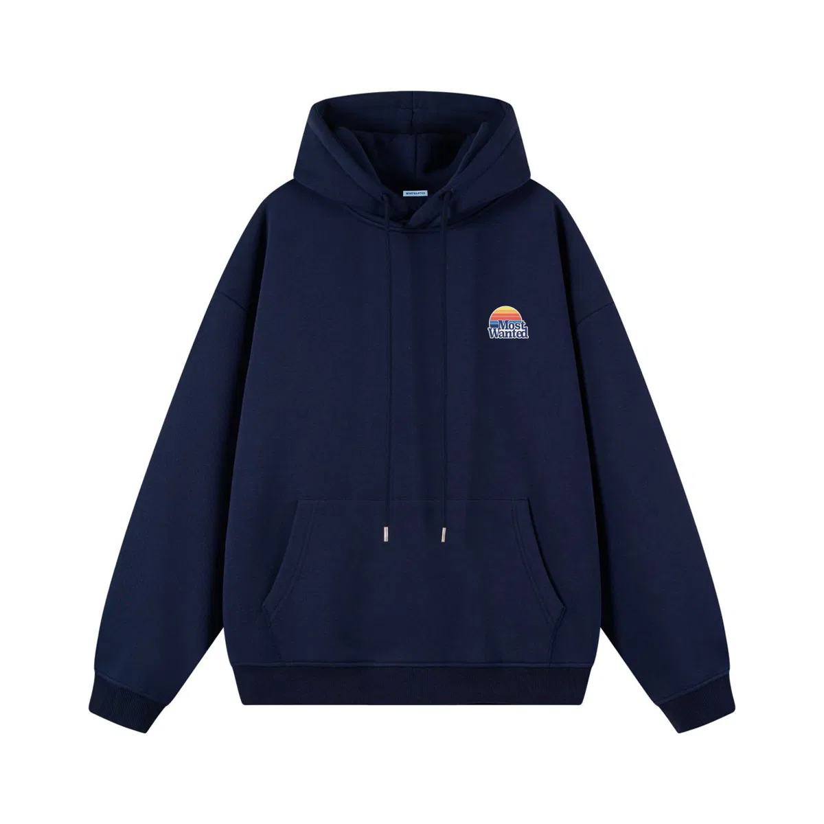 Детская толстовка из футера с принтом MostwantedLab, Navy Blue
