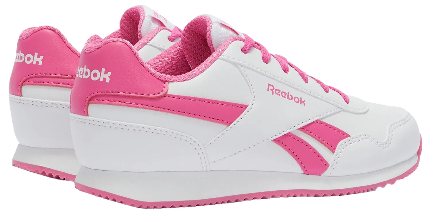 Детские кроссовки для девочек с классическим дизайном Reebok Royal Cl Jog 3.0, Ftwrwhite Ftwrwhite Truepink — фото 3
