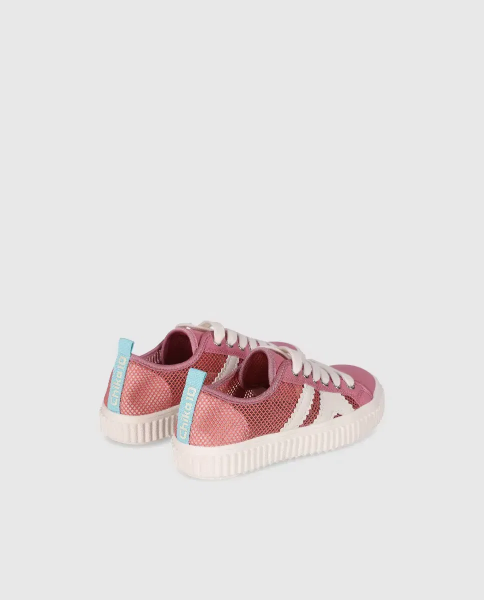 Детские кроссовки для девочек с перфорацией Chika10 Kids, Rosa — фото 2