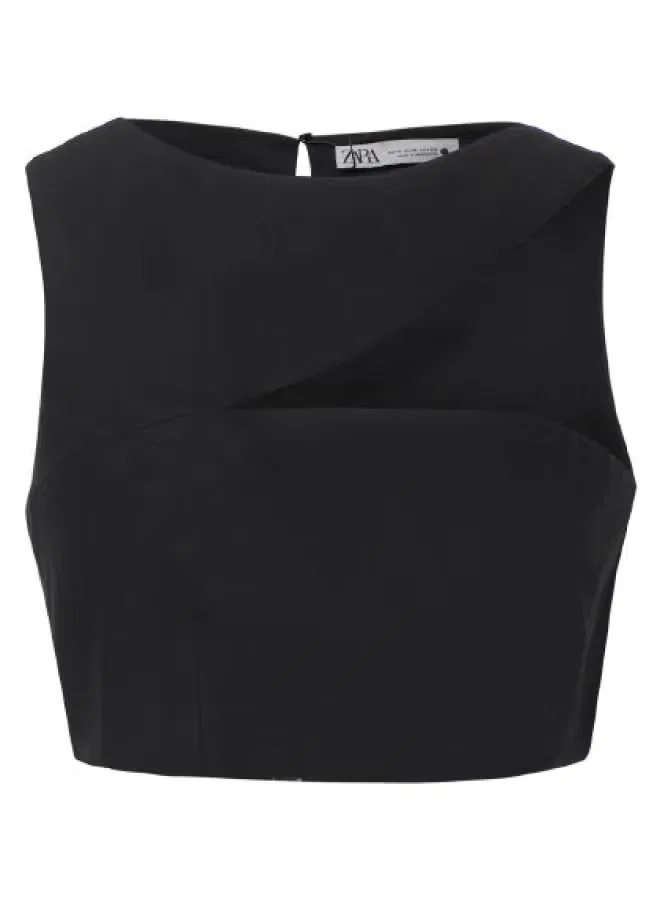 Рубашка стильная Zara, черный