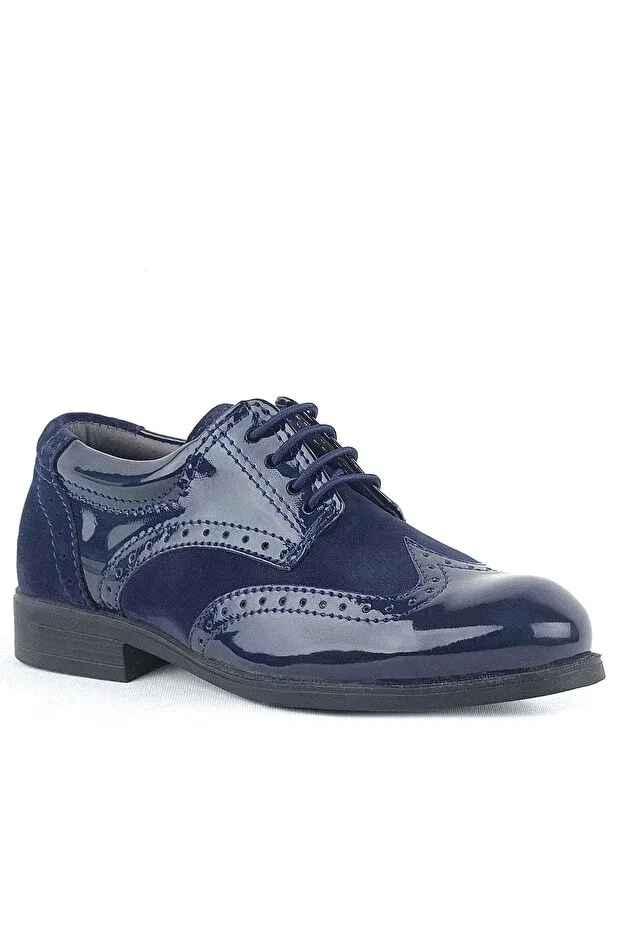 Детские классические туфли для мальчиков на шнуровке Titan Rakerplus, Navy Blue