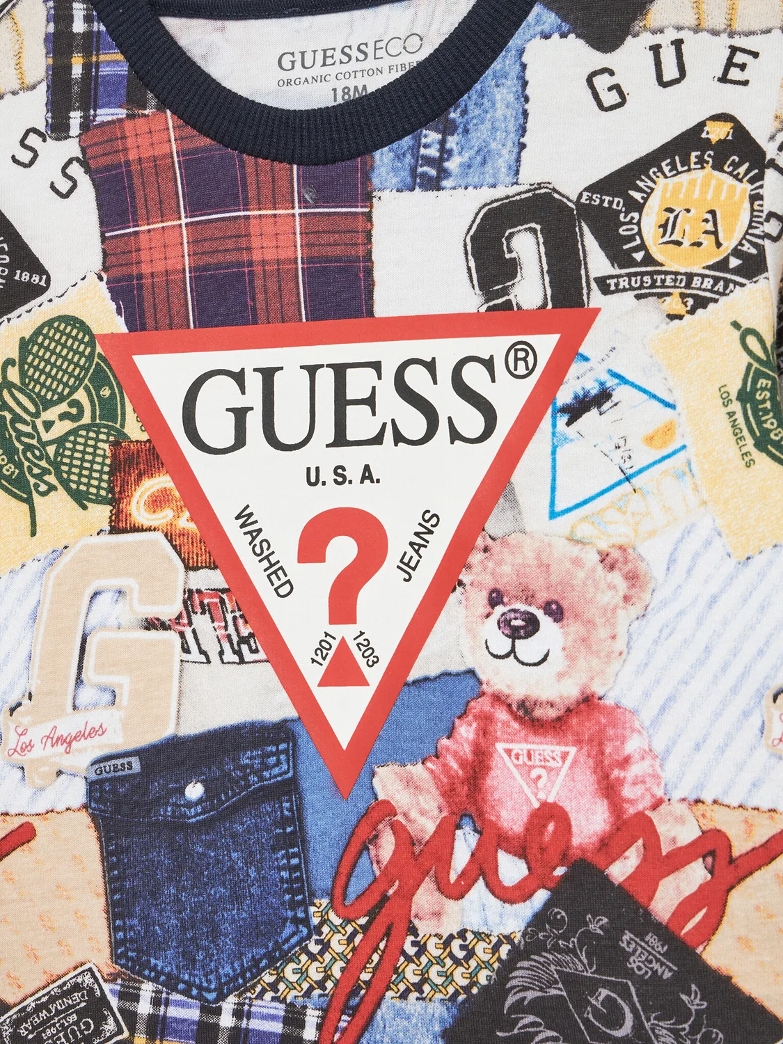 Лонгслив стандартного кроя для мальчика Guess, разноцветный — фото 3
