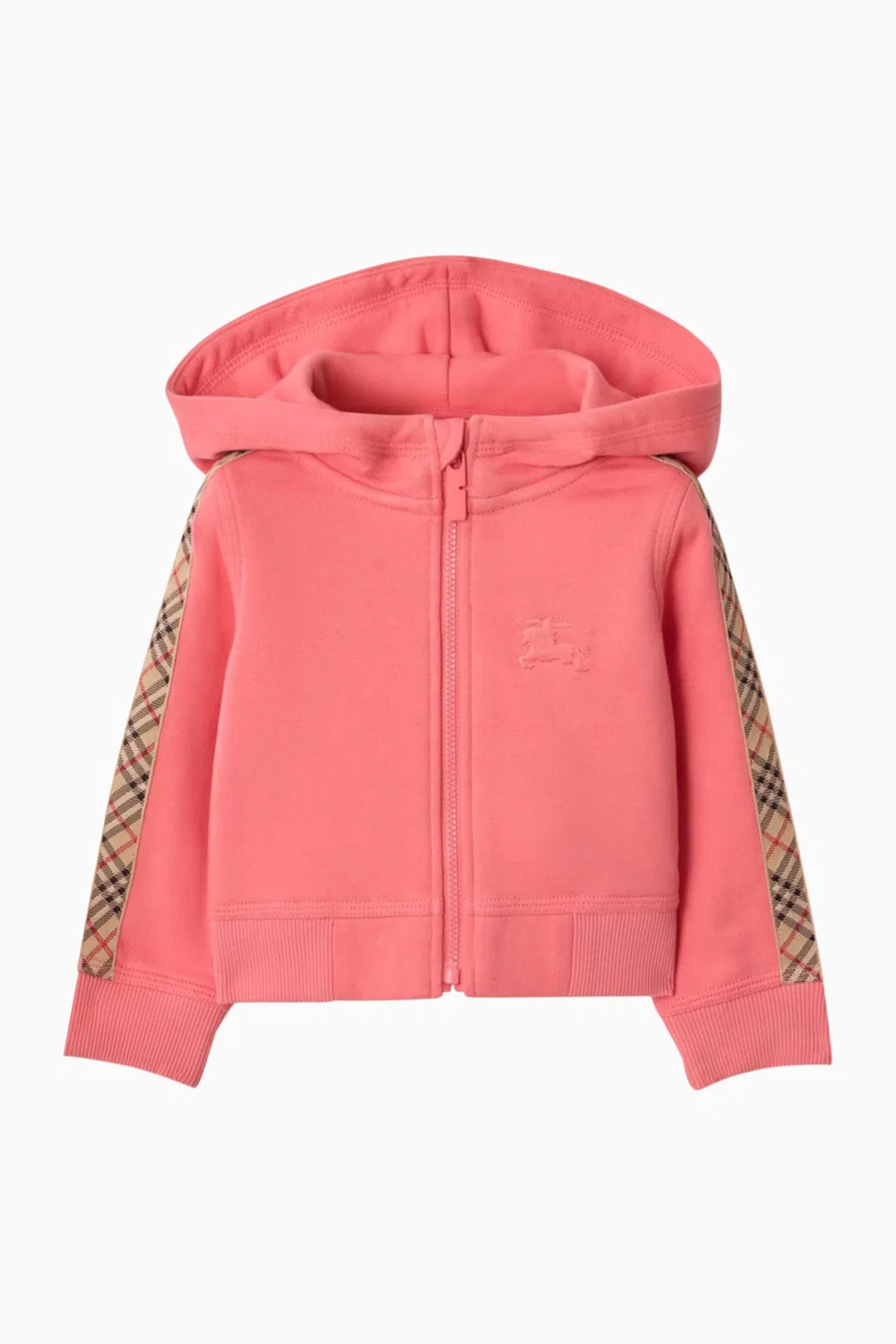 Худи на молнии с клетчатым принтом Check Tape Zip Burberry