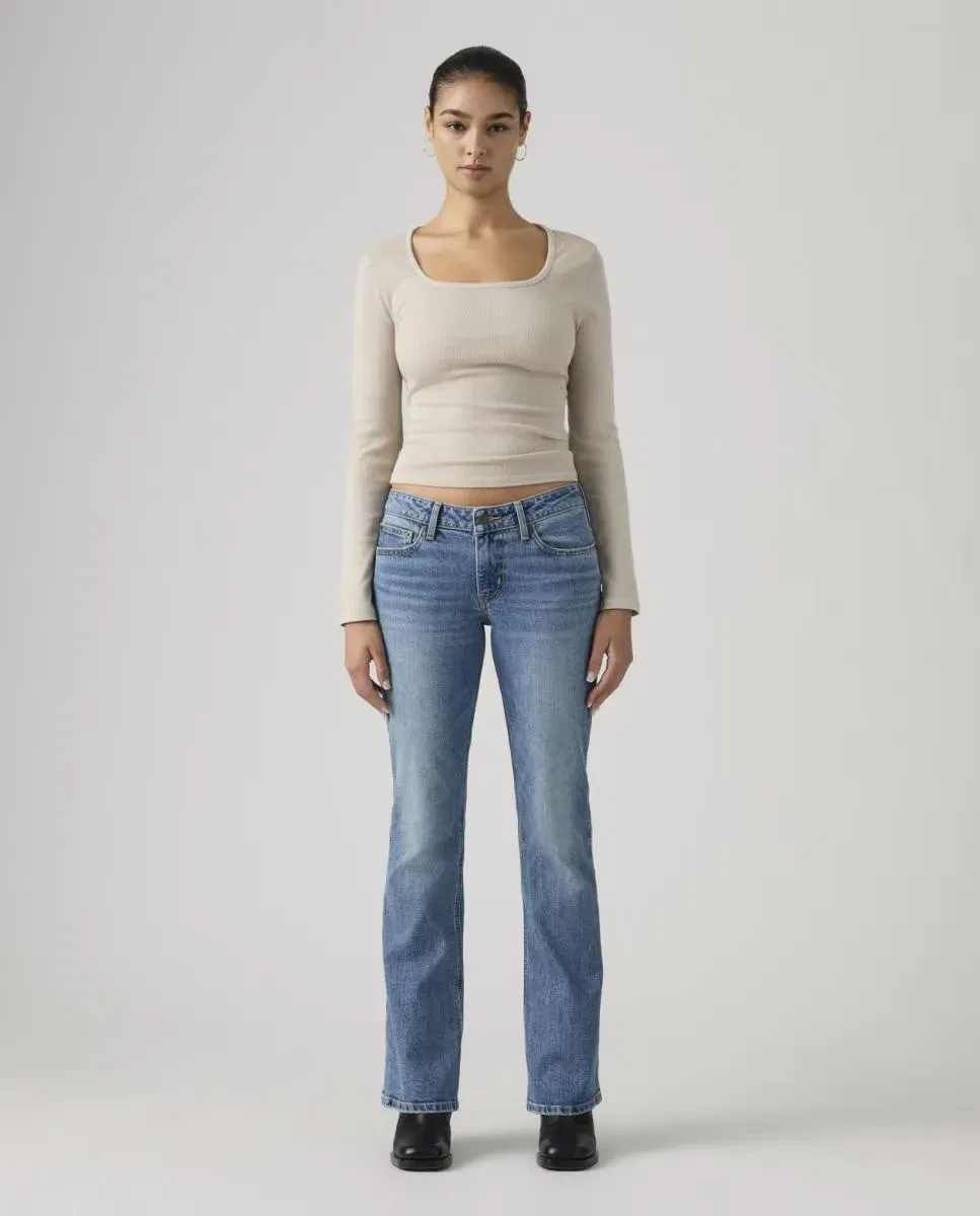 Женские джинсы-клеш с низкой посадкой Vaquero campana Low Slim Boot Levi's, Azul Claro