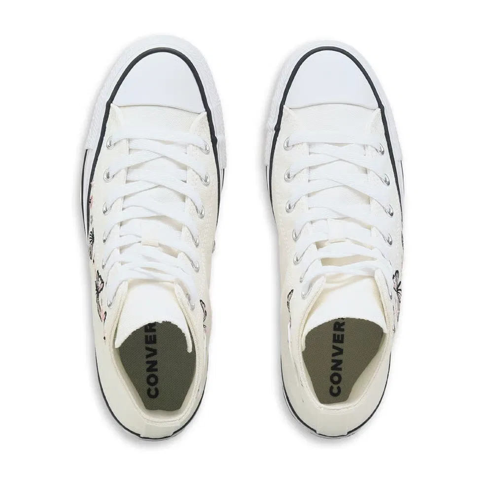 Детские кроссовки Chuck Taylor All Star High Top Converse, Off White Butterfly — фото 4