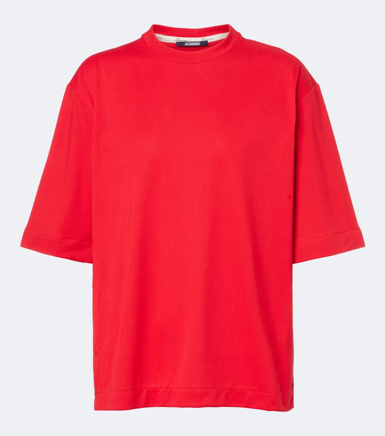 Футболка из бумажной пряжи Jacquemus, красный