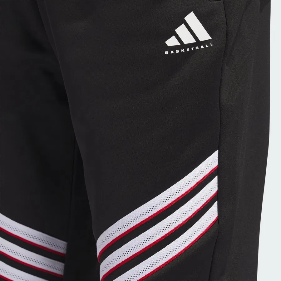 Спортивные брюки с утеплением из флиса Performance JX1735 adidas, Черно-белый — фото 4