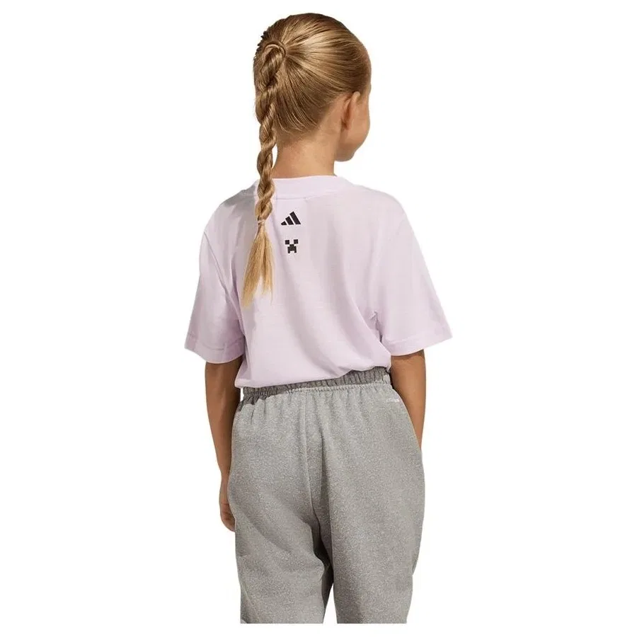 Детская футболка с длинным рукавом LK MC TR TEE adidas, Фиолетовый — фото 3