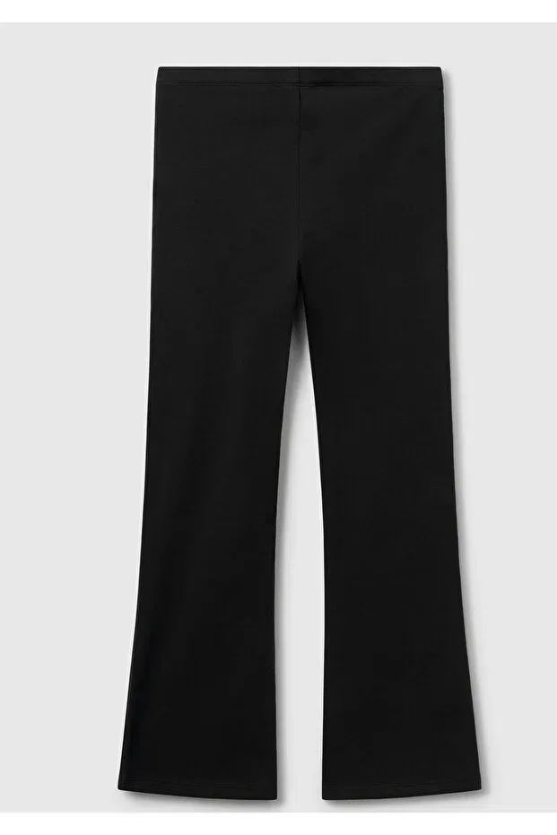 Детские леггинсы для девочек с фасоном клеш United Colors Of Benetton, Black — фото 2
