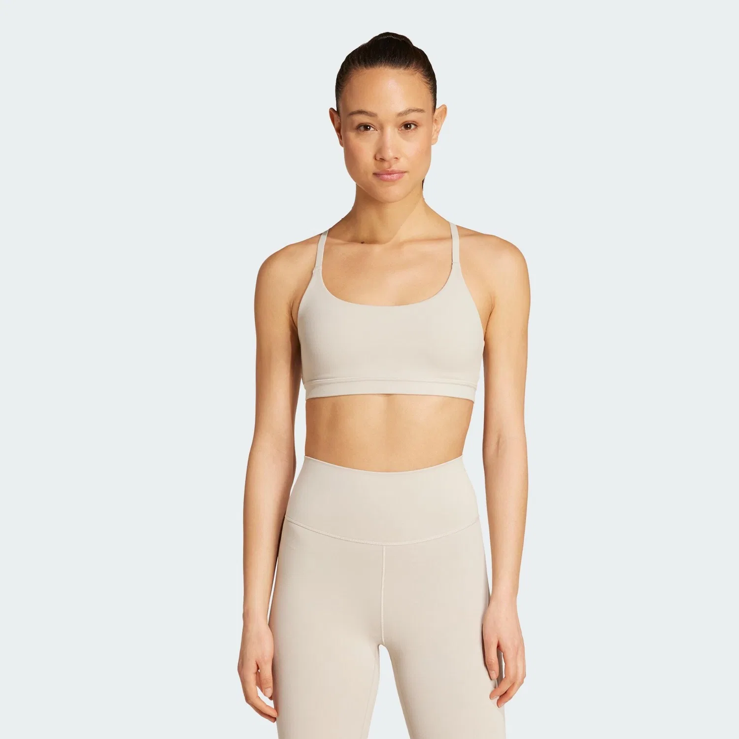 Женский спортивный бюстгальтер с легкой поддержкой All Me Light Support Adidas, Beige
