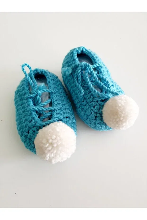 Детские пинетки handmade Atölye Hamarat, Blue