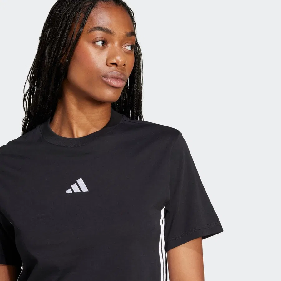 Женская футболка с коротким рукавом W 3s Sj T adidas, Черный — фото 3