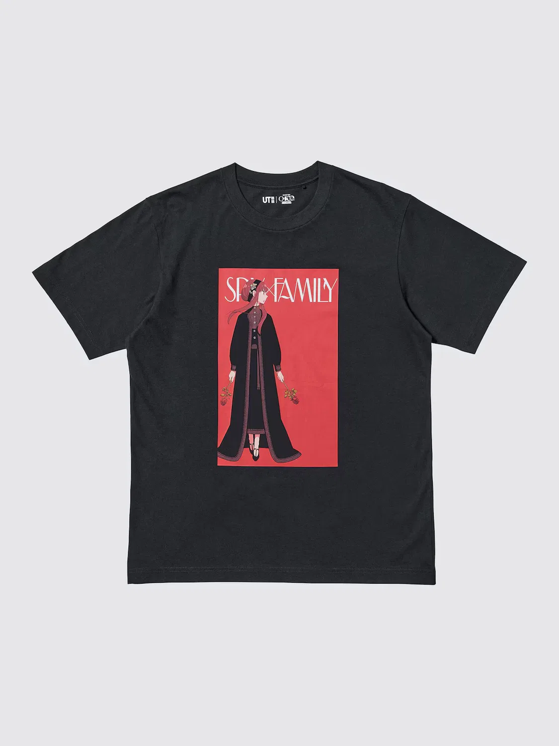 Футболка UniqloManga Ut Shueisha 100th | Spy X Family Short Sleeve Graphic , черный — фото 2