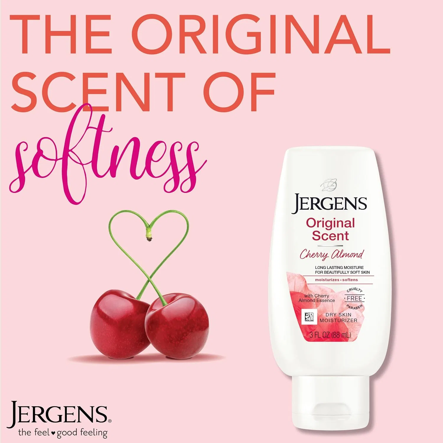 Лосьон для тела увлажняющий Jergens Original Scent Cherry Almond, 88 мл — фото 3