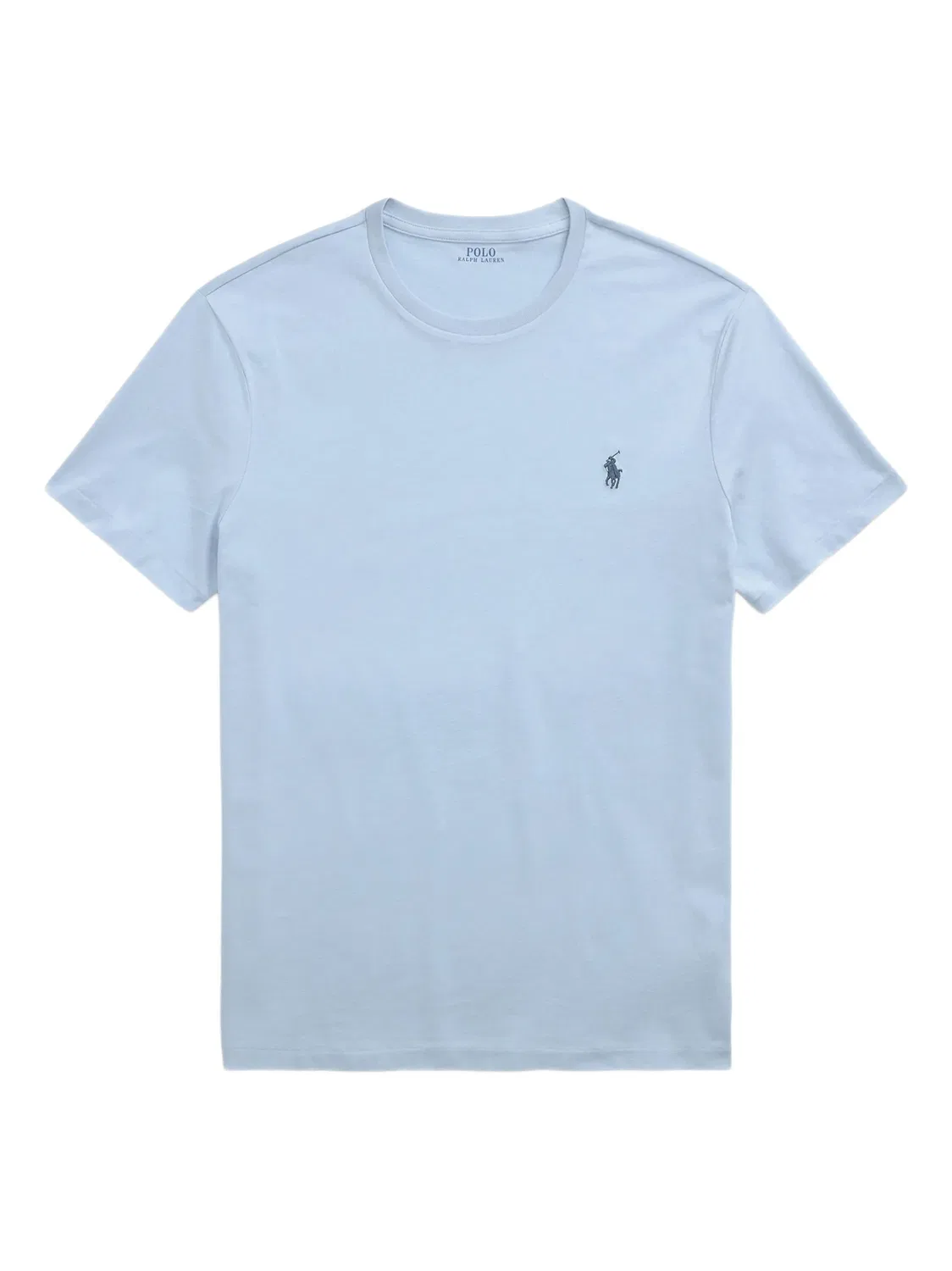 Футболка с вышитым логотипом Polo Ralph Lauren, светло-голубой