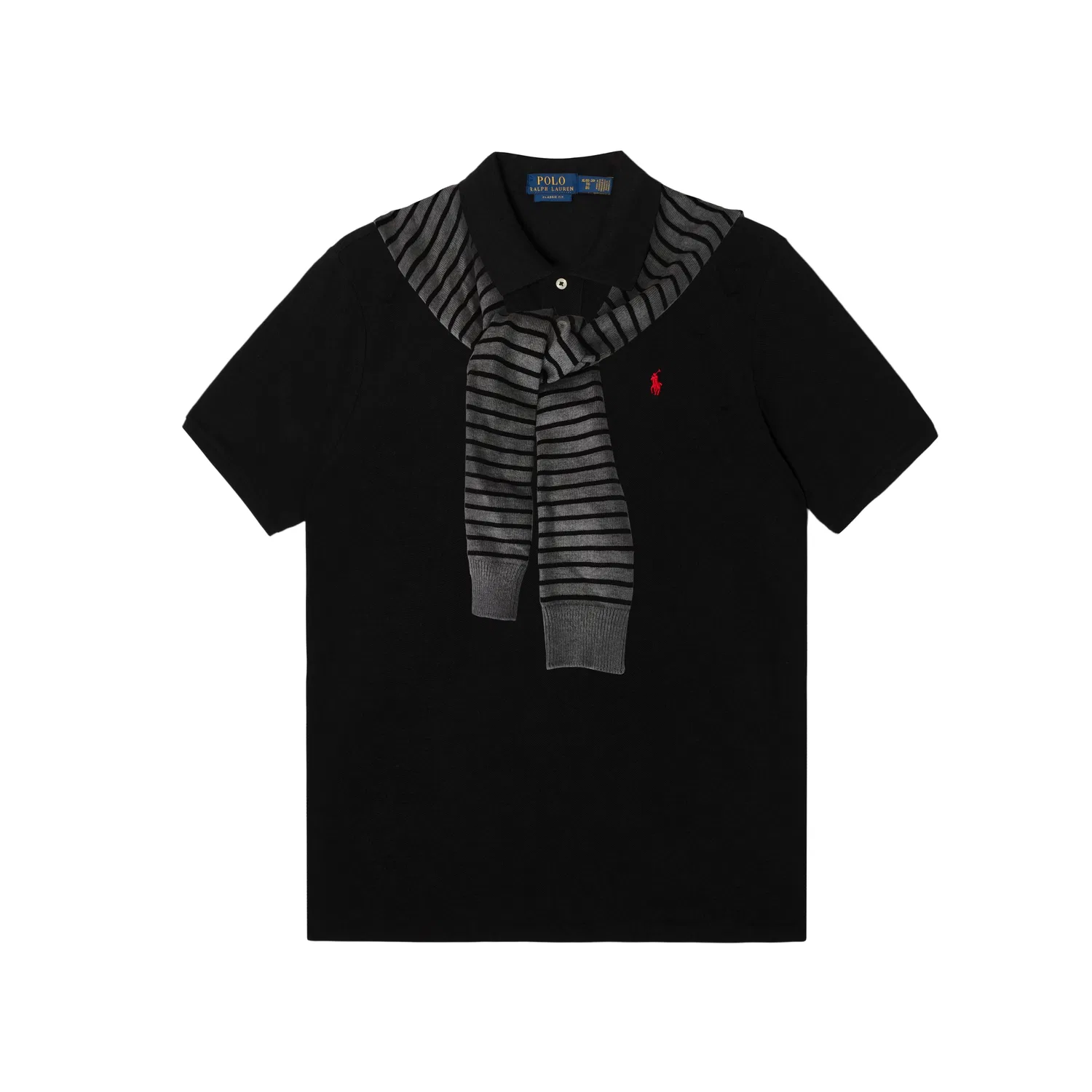 Детское поло с воротником и принтом Striped Collar Polo Ralph Lauren