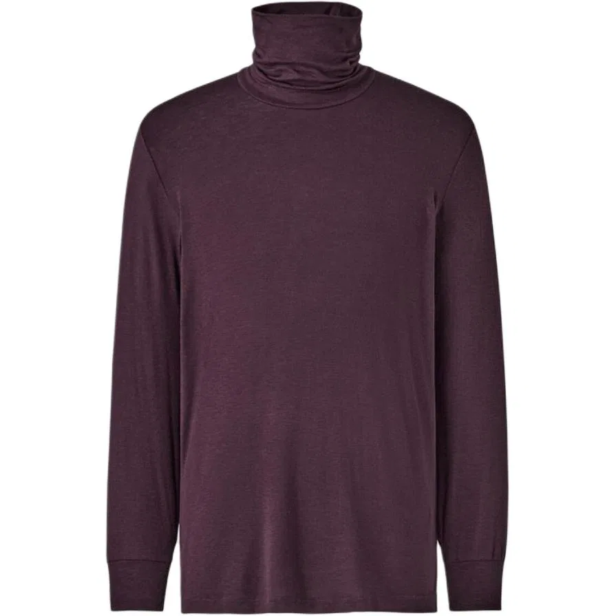 Мужская футболка с водолазкой прямого кроя Dark Purple UNIQLO, Dark Purple
