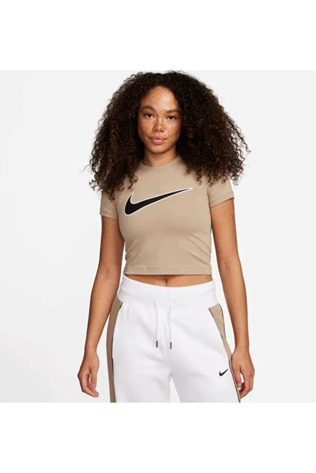 Женская футболка с коротким рукавом Nike, Cream