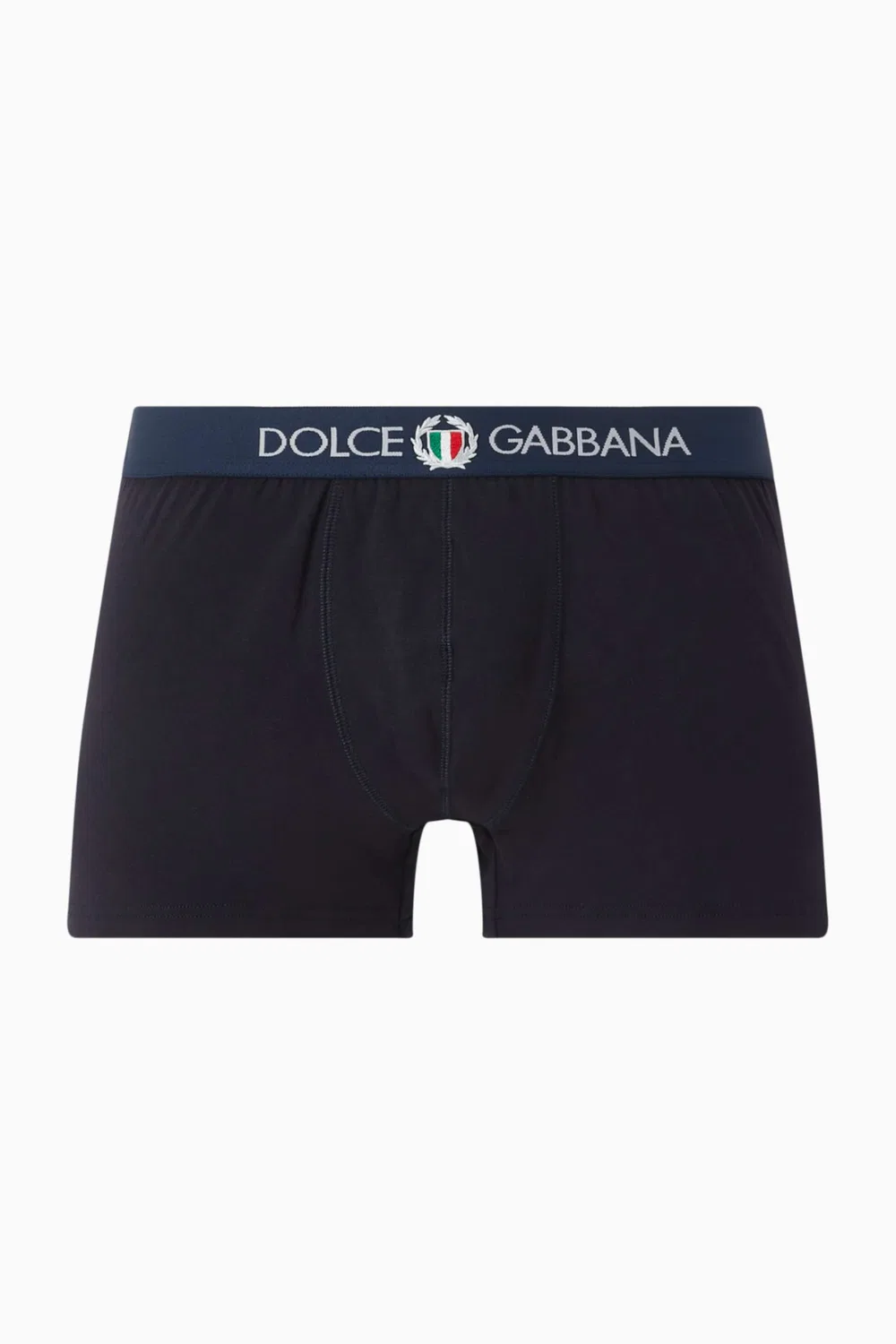 Боксеры-брифы с принтом-эмблемой Emblem Dolce & Gabbana, синий