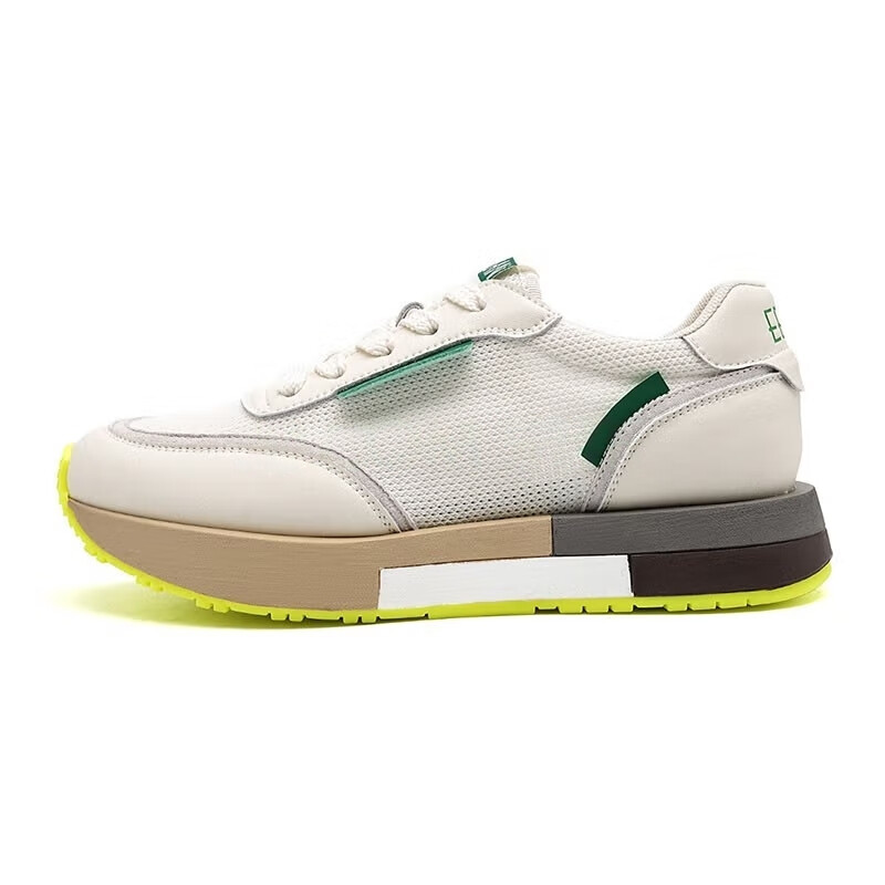 

Кроссовки Eblan Breathable Mesh Thick-soled (размер 37), белый/зеленый/мультиколор