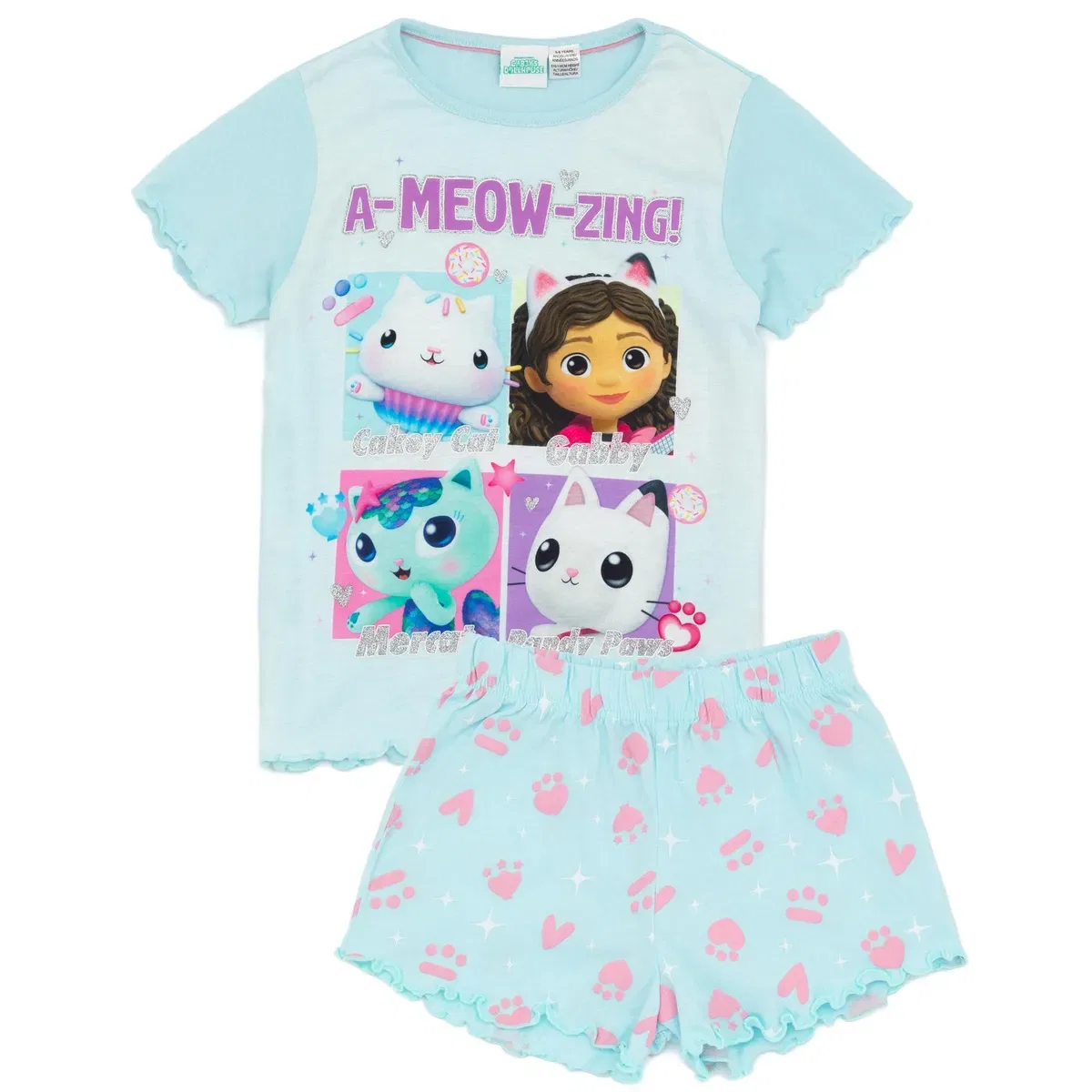 Детские шорты с принтом A-Meow-Zing! Gabby'S Dollhouse, Blue