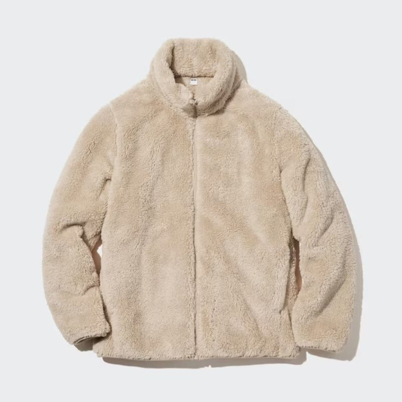 

Толстовка Uniqlo Fluffy Fleece Zipped, 30 кремовый