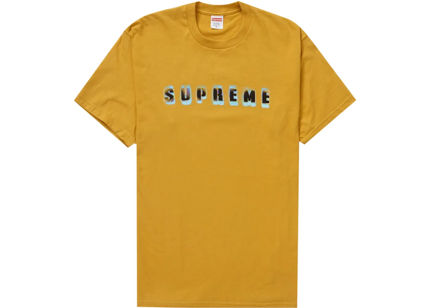 Мужская футболка с принтом Supreme Tee, Mustard