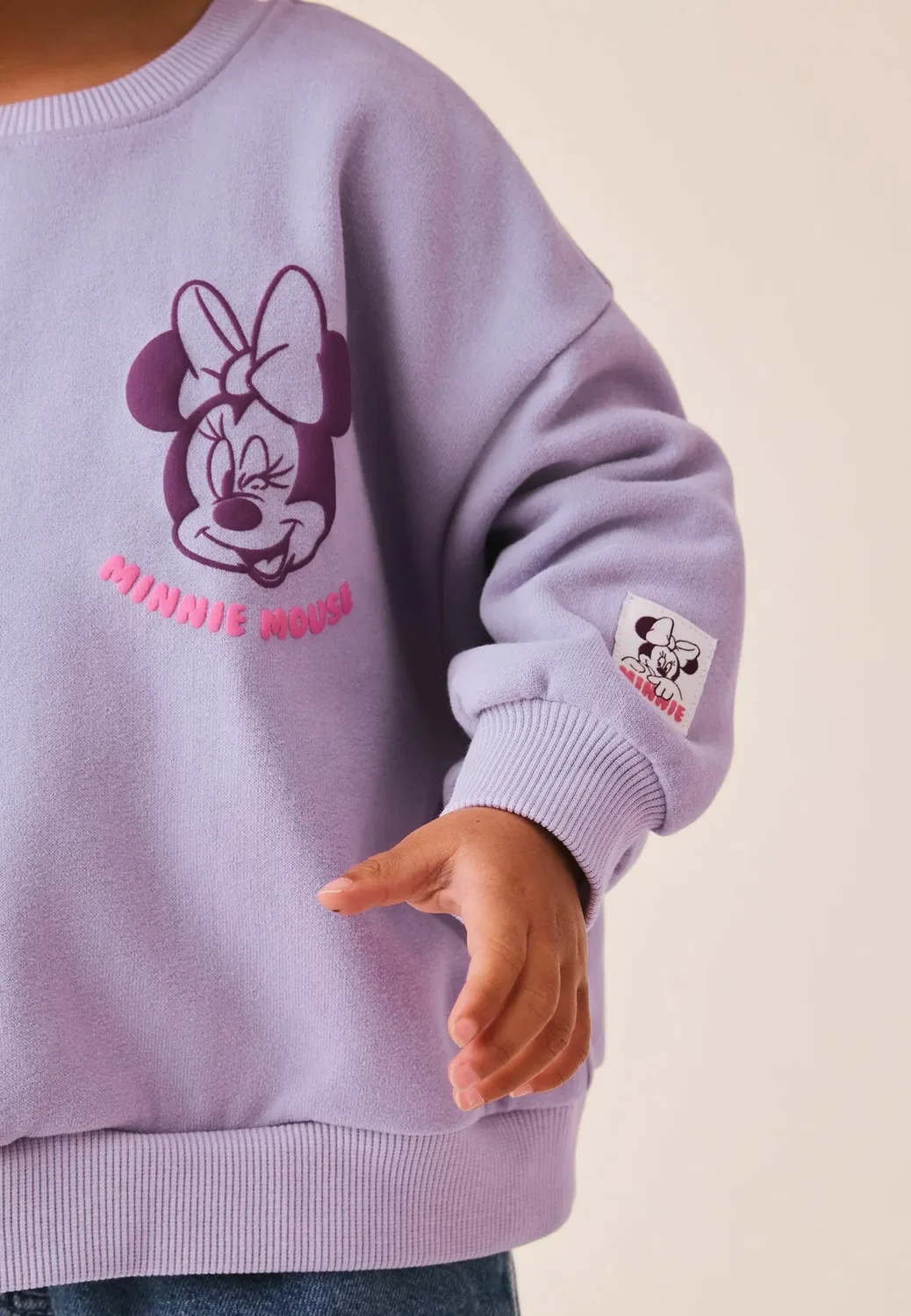 Толстовка с изображением Минни Маус - толстовка Next, Lilac Purple Minnie Mouse Bubble Tea — фото 3