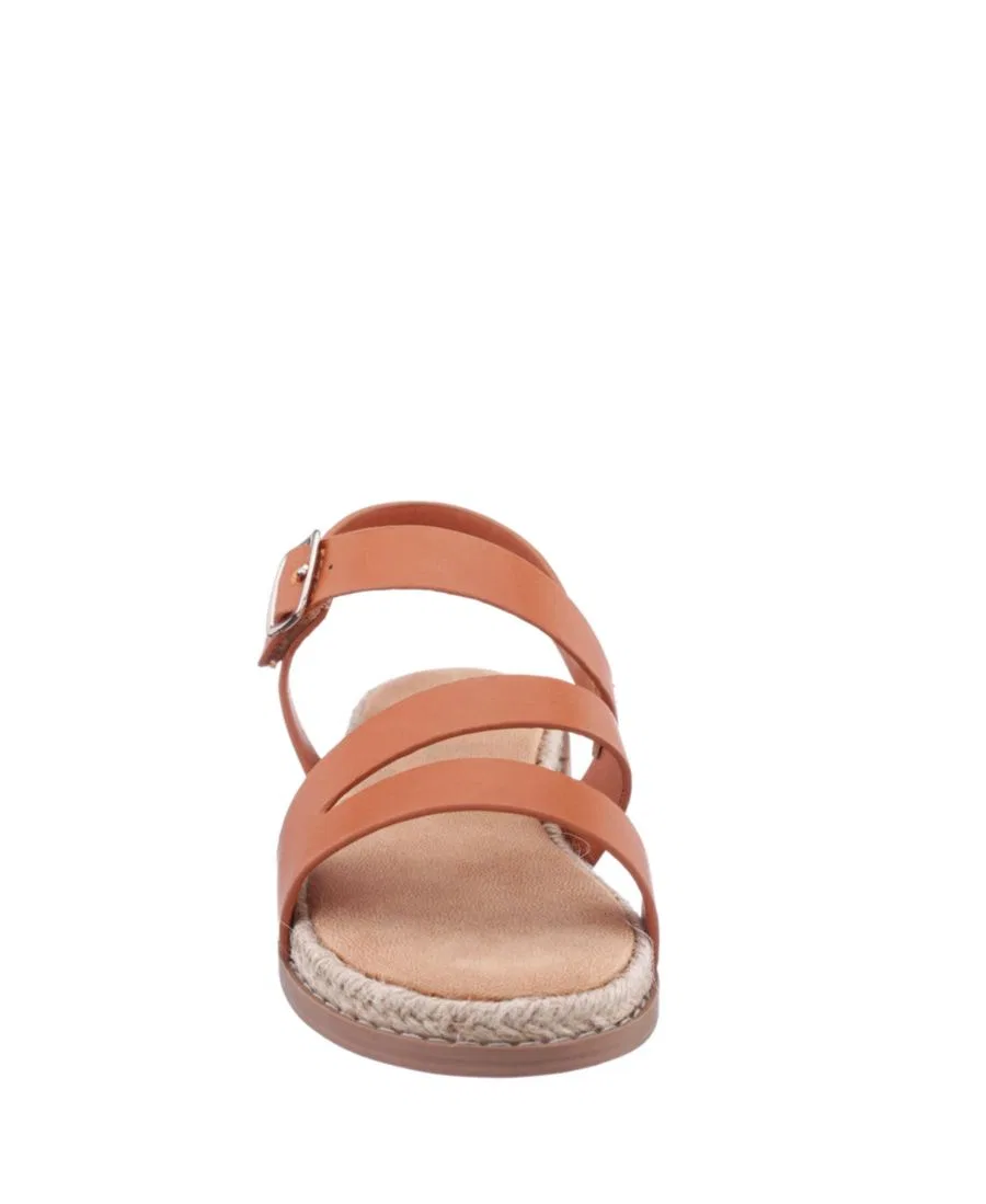 Сандалии Flat Sandal с круглым носком и регулируемым ремешком Nina, Tan — фото 3