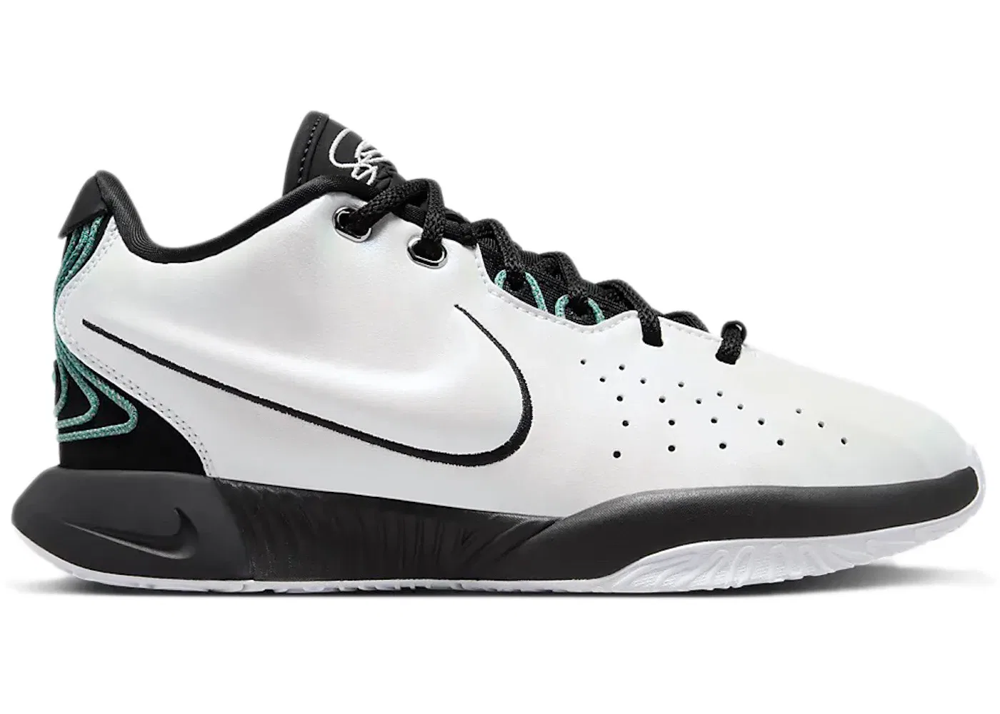 Детские кроссовки для баскетбола Nike LeBron 21, White/Black/Bicoastal/Photon Dust