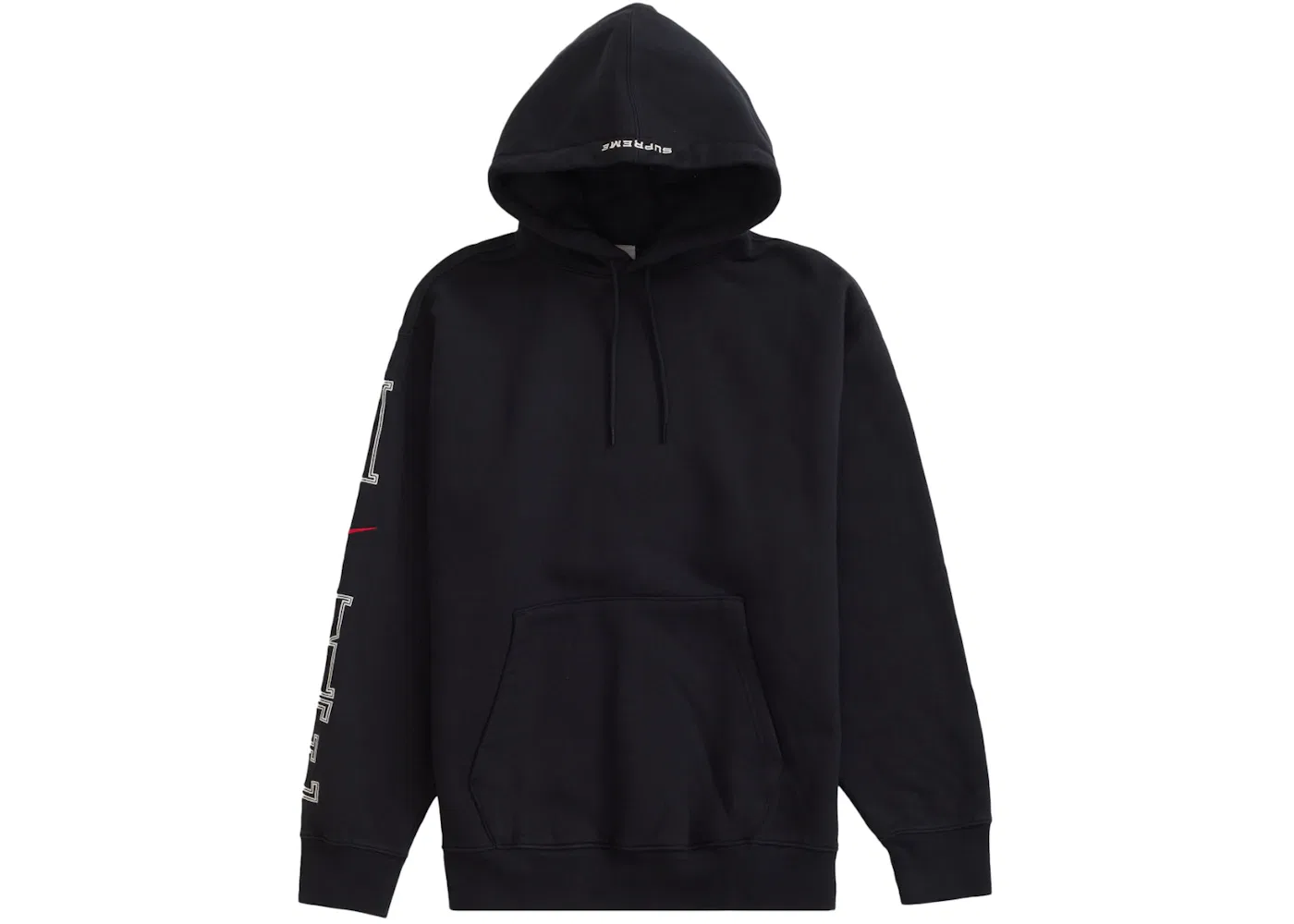 Мужской худи с принтом Supreme Nike Hooded Sweatshirt Supreme, Black