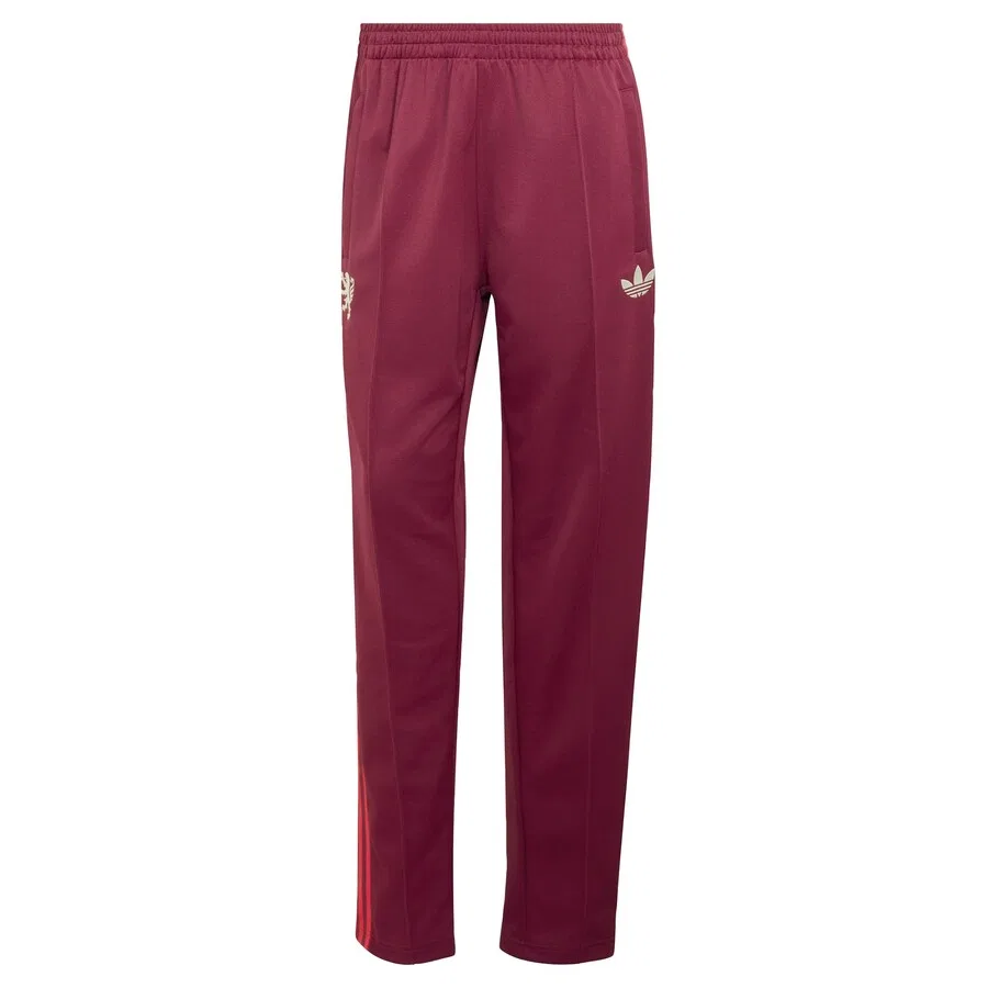 Брюки ADIDAS PERFORMANCE Regular Pants 'Olympique Lyon Originals' в красном и кроваво-красном цветах