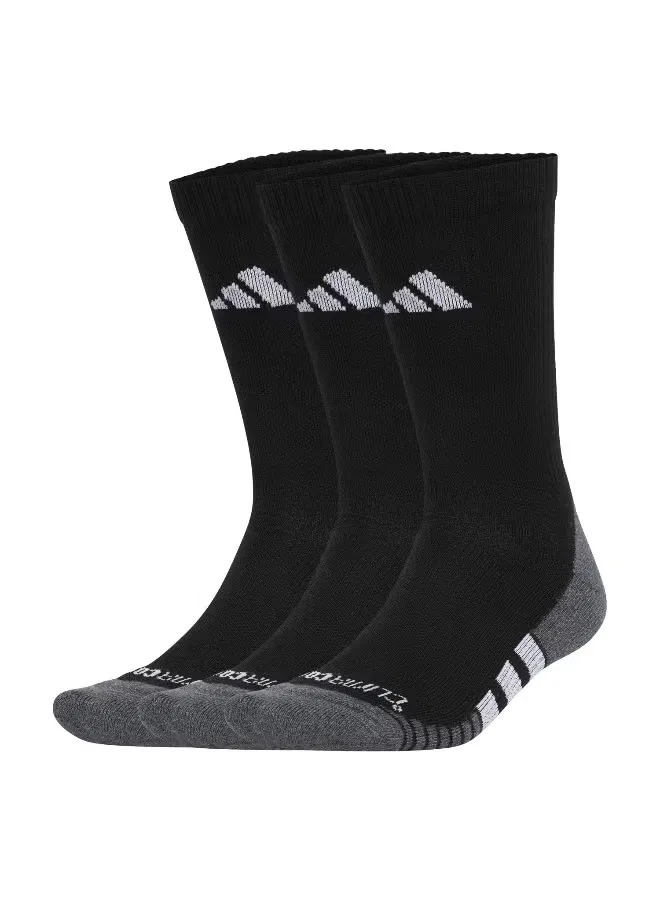 Носки спортивные с амортизацией 3 пары Adidas, черный