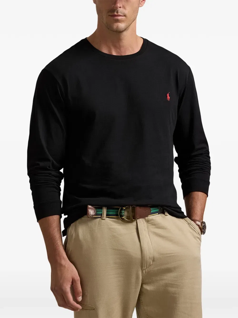 Футболка с длинными рукавами Polo Ralph Lauren, черный — фото 3