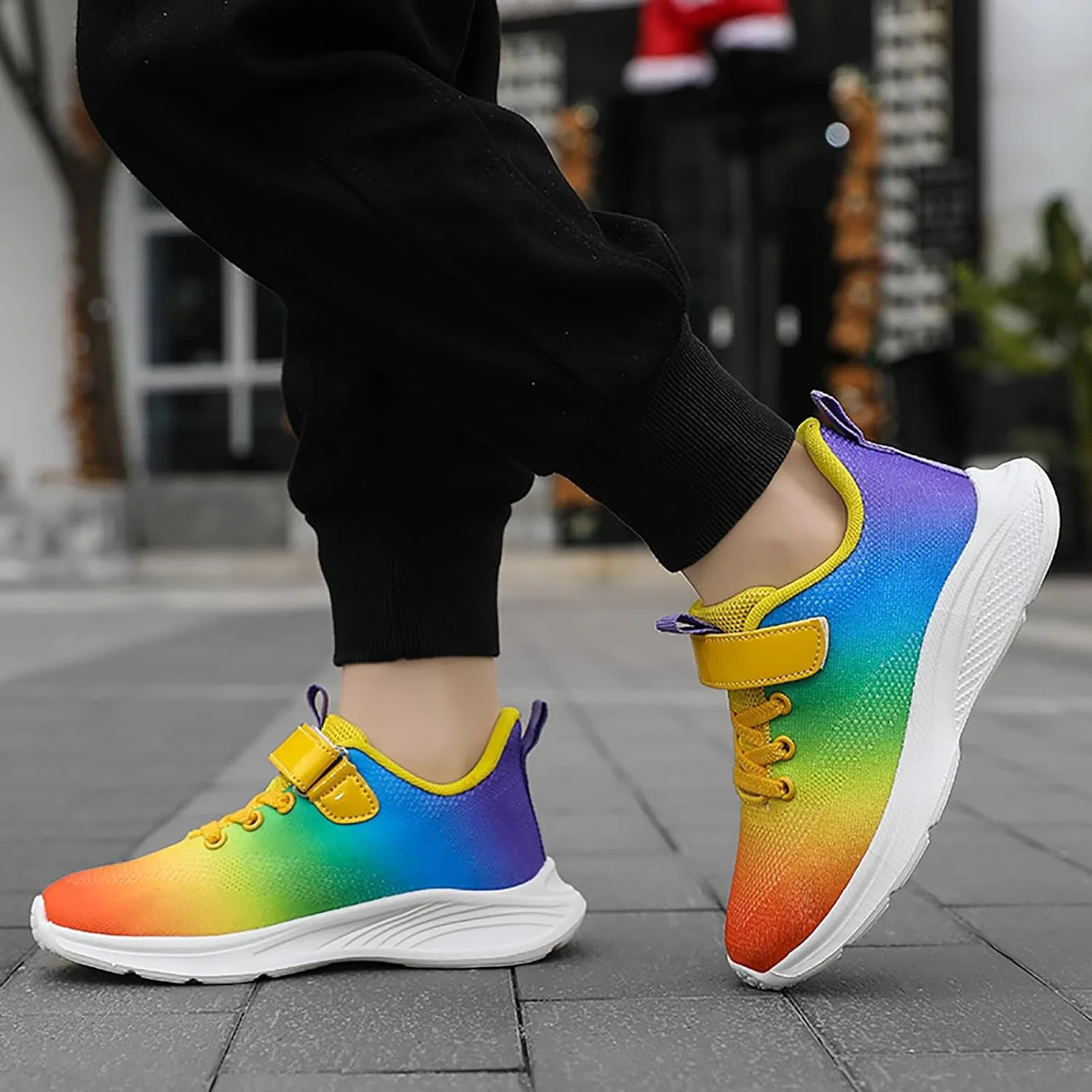 Детские кроссовки для девочек с принтом IWIHMIV, Multicolour — фото 3