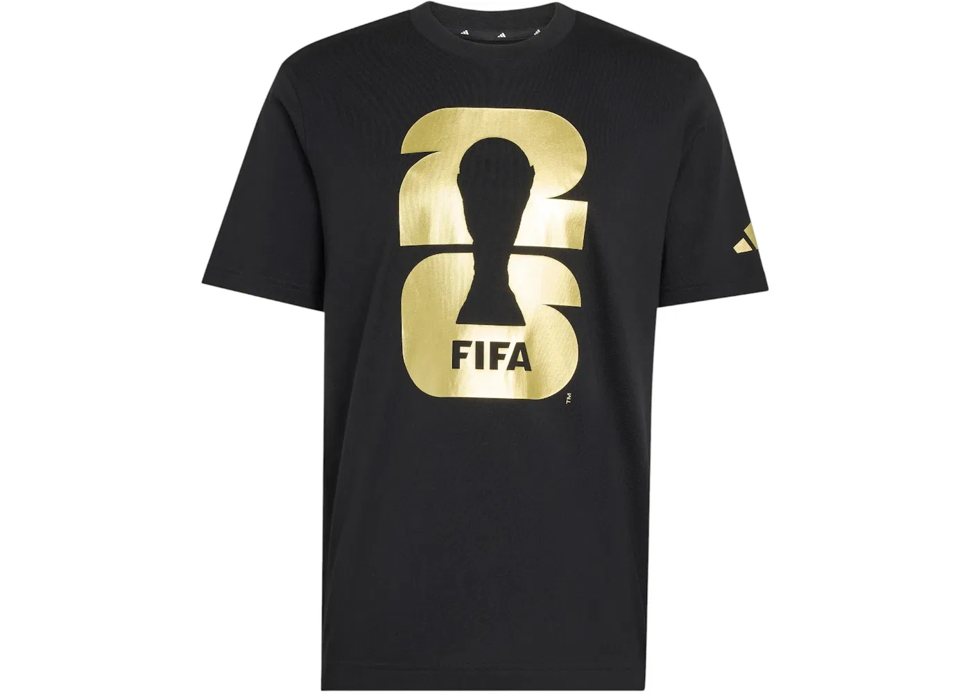 Мужская футболка с принтом Official Emblem Adidas, черный