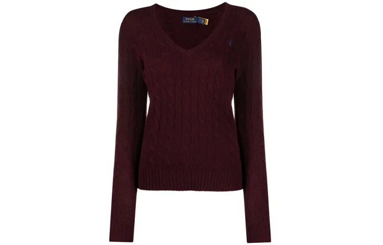 Женский кашемировый свитер Polo Ralph Lauren, Dark Red