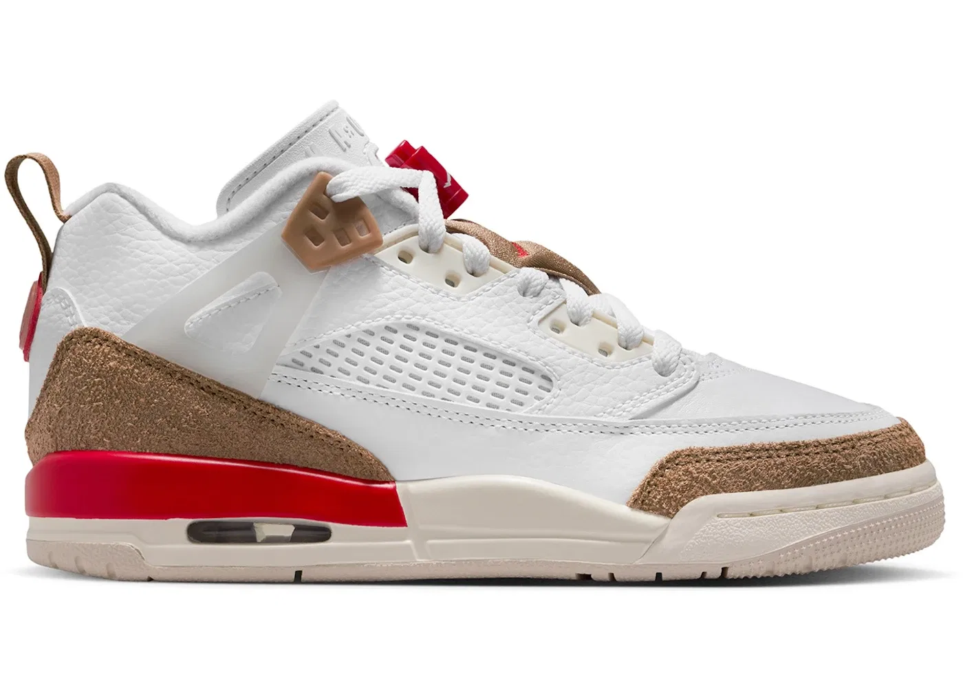 Детские кроссовки Lifestyle Jordan Spizike Low Jordan, White/Desert Camo/Sail/Fire Red