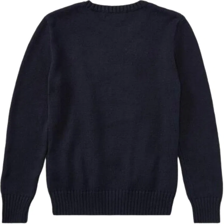 Детский свитер с принтом Polo Bear Polo Ralph Lauren, Marine Blue — фото 3