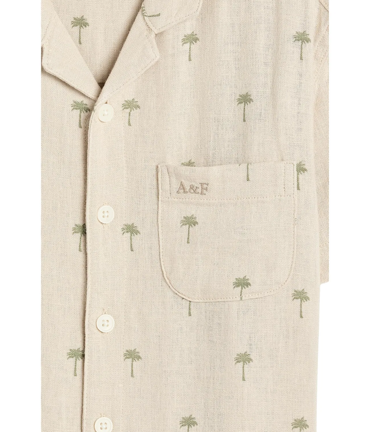 Льняная походная рубашка (для детей постарше) Abercrombie Kids, Orchid Petal — фото 3